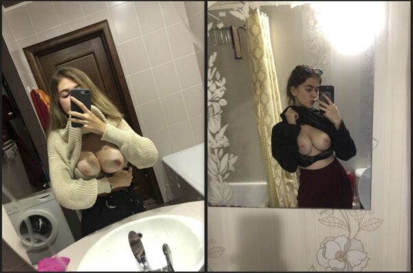 busty balkan girl nude selfie collection amateur model posing at home