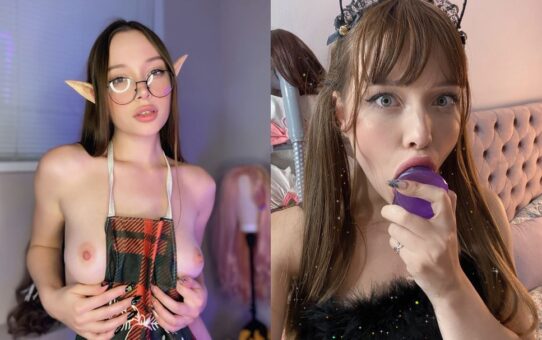 Amateur Lingerie Stockings Teasing Girl With Glasses