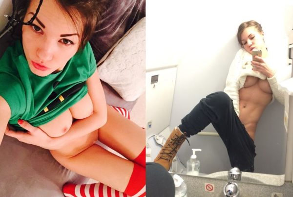 Softcore Amateur Maturbates in Mirror