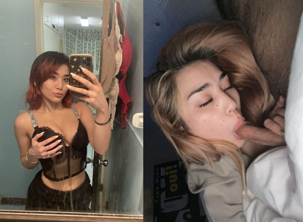 Cute Asian Mirror Photos in Teasing Couple Pics