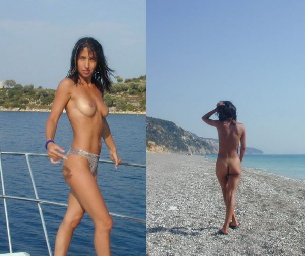 Skinny Amateur Nudes At the Beach