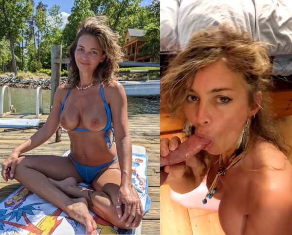 Sexy Amateur MILF Outdoors Teasing Pics